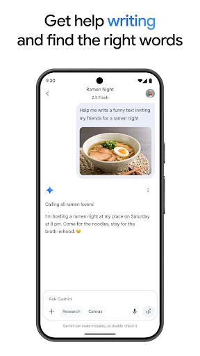Google Gemini screenshot