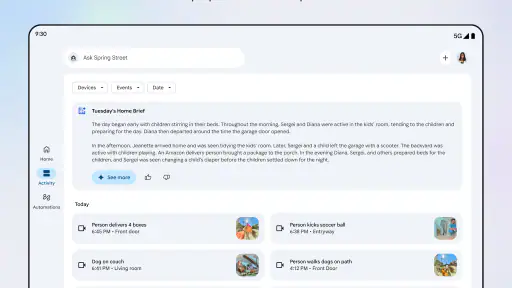 Google Home screenshot