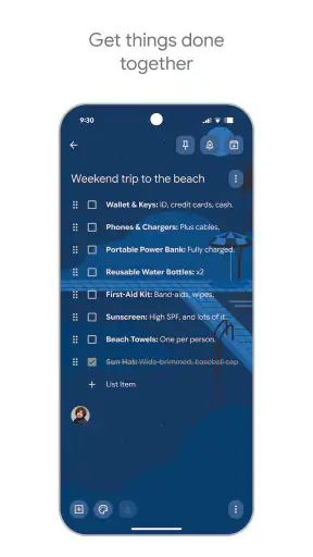 Google Keep - Notes and lists screenshot