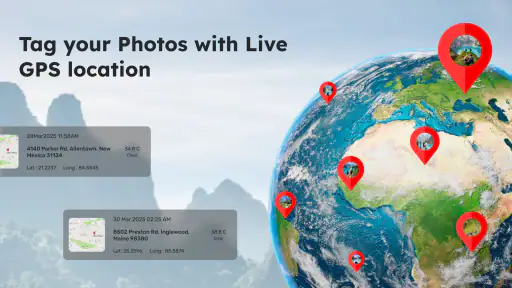 GPS Camera with Time Stamp screenshot