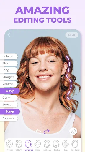 HairApp: Hair Styler App, Bald screenshot