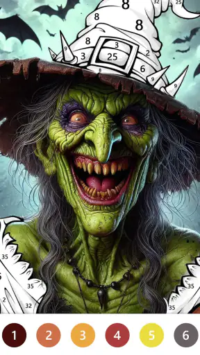 Macabre Color Paint By Number screenshot