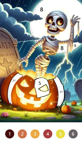 Macabre Color Paint By Number screenshot