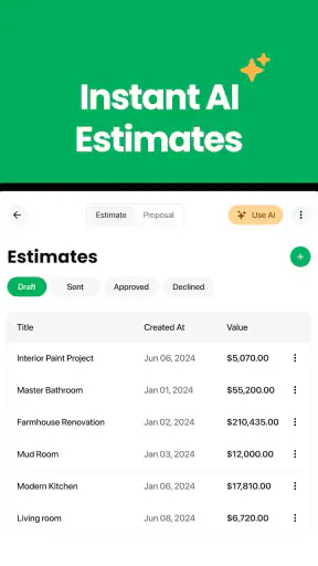 Handoff Construction Estimator screenshot