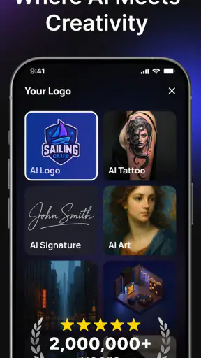 AI Logo Maker, AI Design: Hexa screenshot