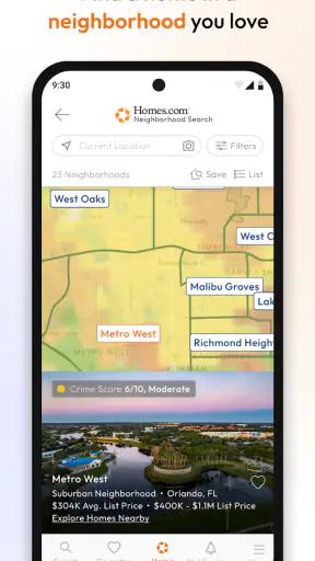 Homes.com Real Estate Search screenshot