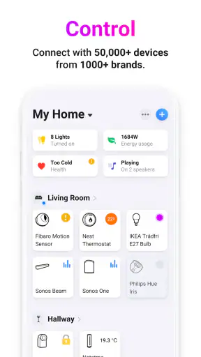 Homey — A better smart home screenshot