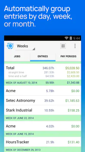 Hours Tracker Time Tracking screenshot