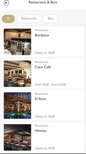Hyatt Inclusive Collection screenshot