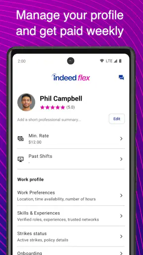 Indeed Flex screenshot
