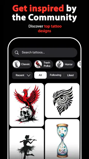 Inkit - AI Tattoo Generator screenshot