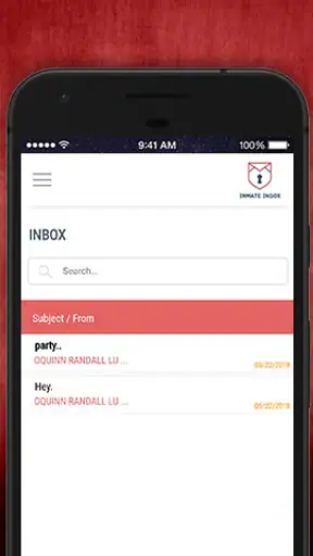 Inmate Inbox screenshot