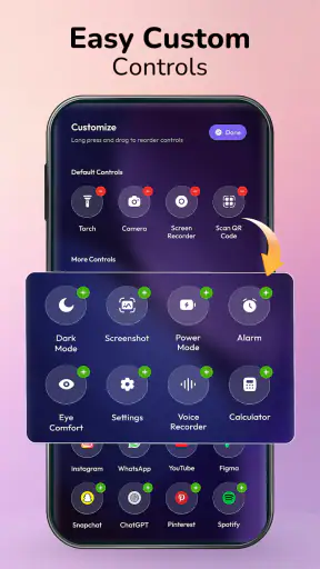 iOS Control Center - Panel screenshot