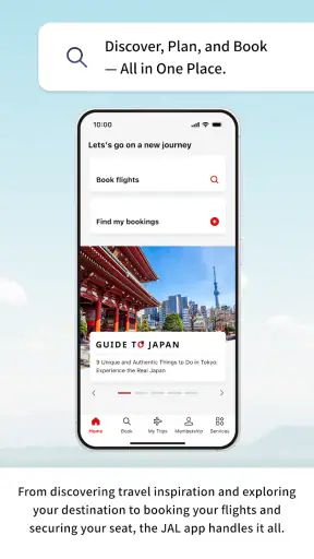 Japan Airlines screenshot