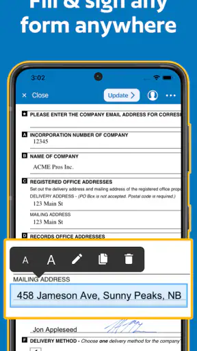 JetSign: Fill & Sign PDF Forms screenshot
