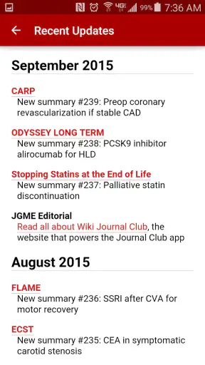 Journal Club: Medicine screenshot