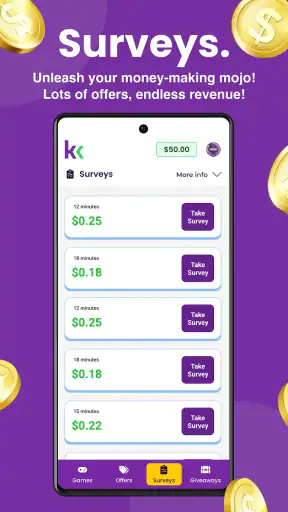 KashKick: Get paid to have fun screenshot
