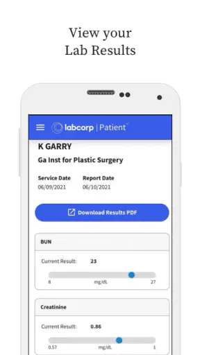 Labcorp | Patient screenshot