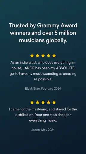 LANDR - Master & Release Music screenshot