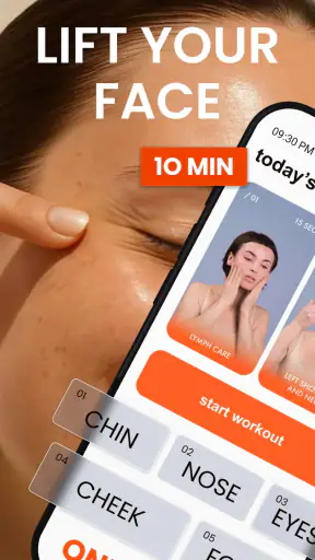 Liftique: Face Yoga & Workout screenshot