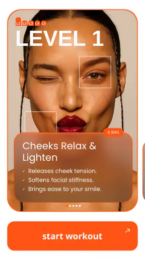 Liftique: Face Yoga & Workout screenshot