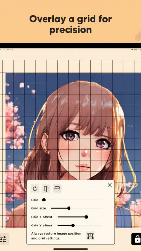 Lightbox draw - tracing paper screenshot