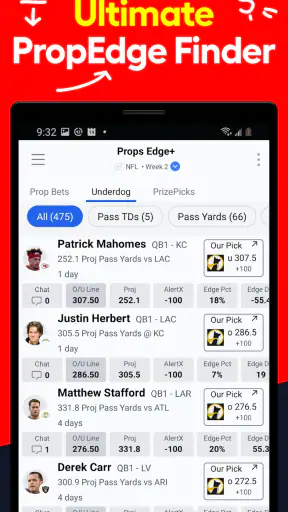 LineStar DFS & Props Optimizer screenshot