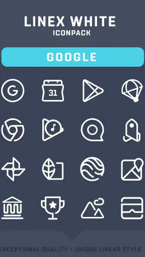 LineX White Icon Pack screenshot