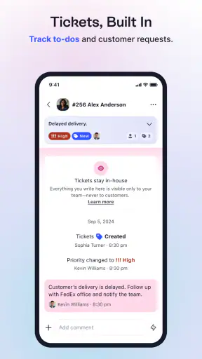 Linked Phone Business Number screenshot