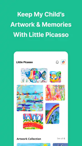 LittlePicasso Kids art storage screenshot