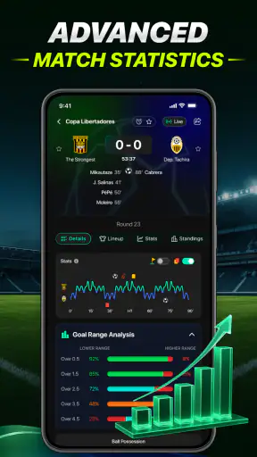 Football Live Scores: AI Stats screenshot