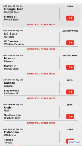 Live Sports screenshot