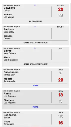 Live Sports screenshot