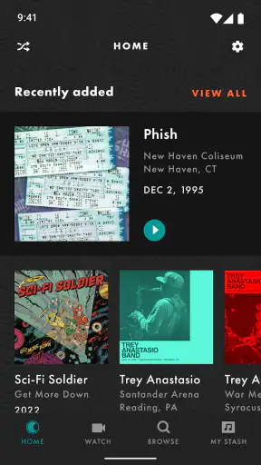 LivePhish screenshot