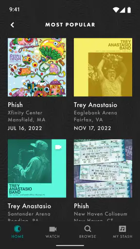 LivePhish screenshot
