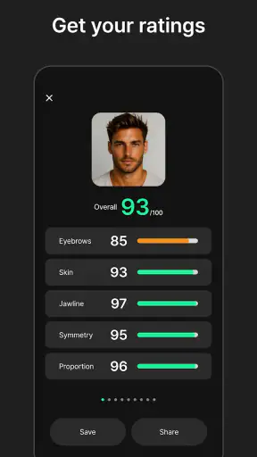 Looksmaxxing AI - Face Card screenshot
