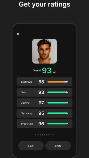 Looksmaxxing AI - Face Card screenshot
