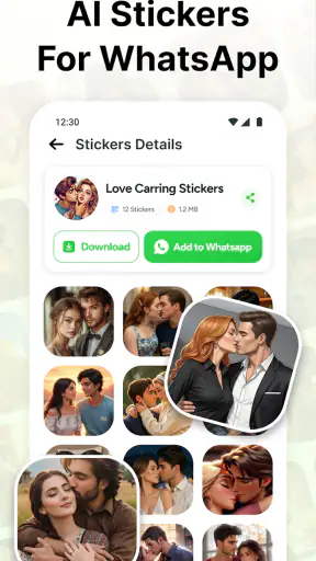 Love Romantic Kiss WAStickers screenshot