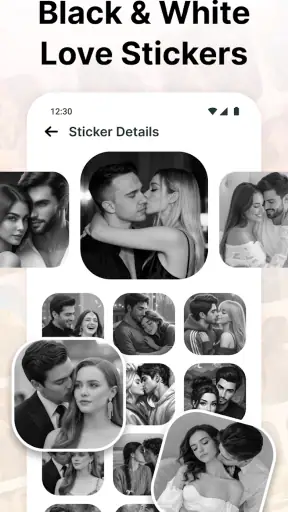 Love Romantic Kiss WAStickers screenshot