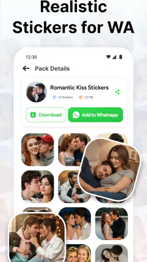 Love Romantic Kiss WAStickers screenshot