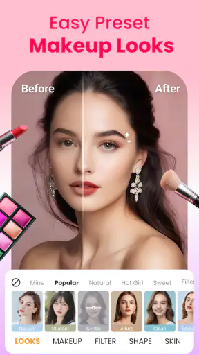 Makeup Camera & Selfie Editor screenshot