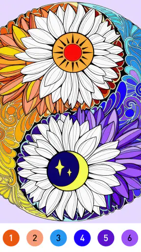 Mandala Color by Number Book screenshot
