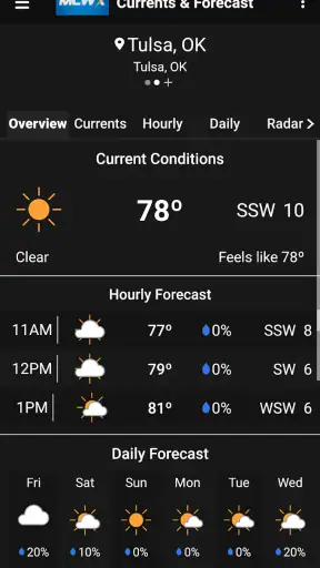 MCWX screenshot