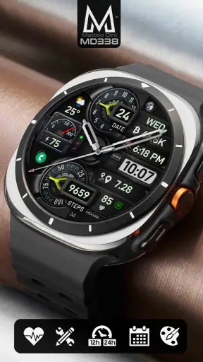 MD338 Hybrid watch face screenshot