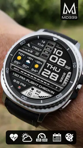 MD339 Digital watch face screenshot