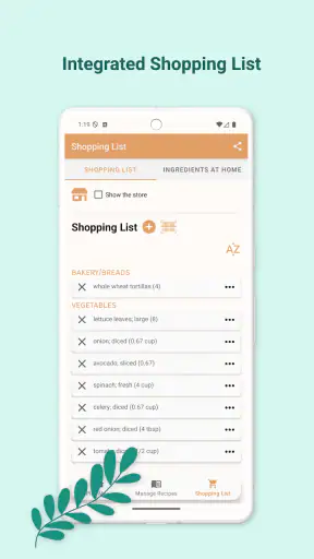 Meal Planner & Grocery List screenshot