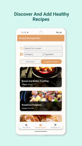 Meal Planner & Grocery List screenshot