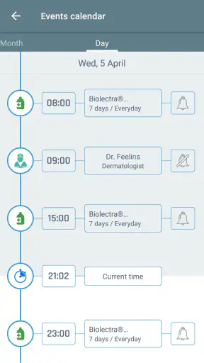 Medical records screenshot