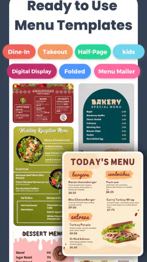 Menu Maker, Price List Maker screenshot