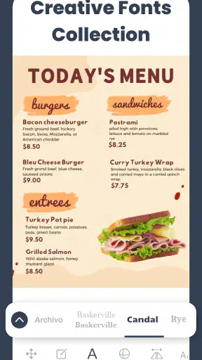 Menu Maker, Price List Maker screenshot
